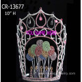 Rhinestone Valentine's Balloon Pageant Crowns